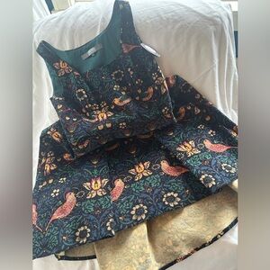 Eva Franco for Anthropologie curdoroy bird dress New With Tags